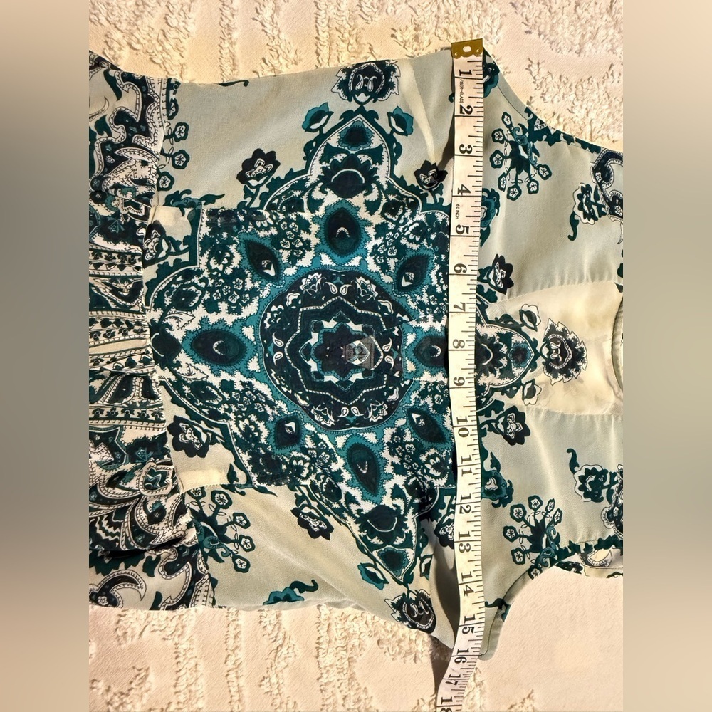 Dolce Vita Elegant Teal Patterned Dress Size S - Picture 6 of 9